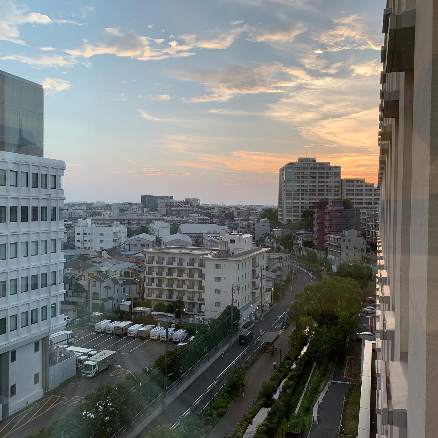 東京の空。病院からじゃないといいのにな。