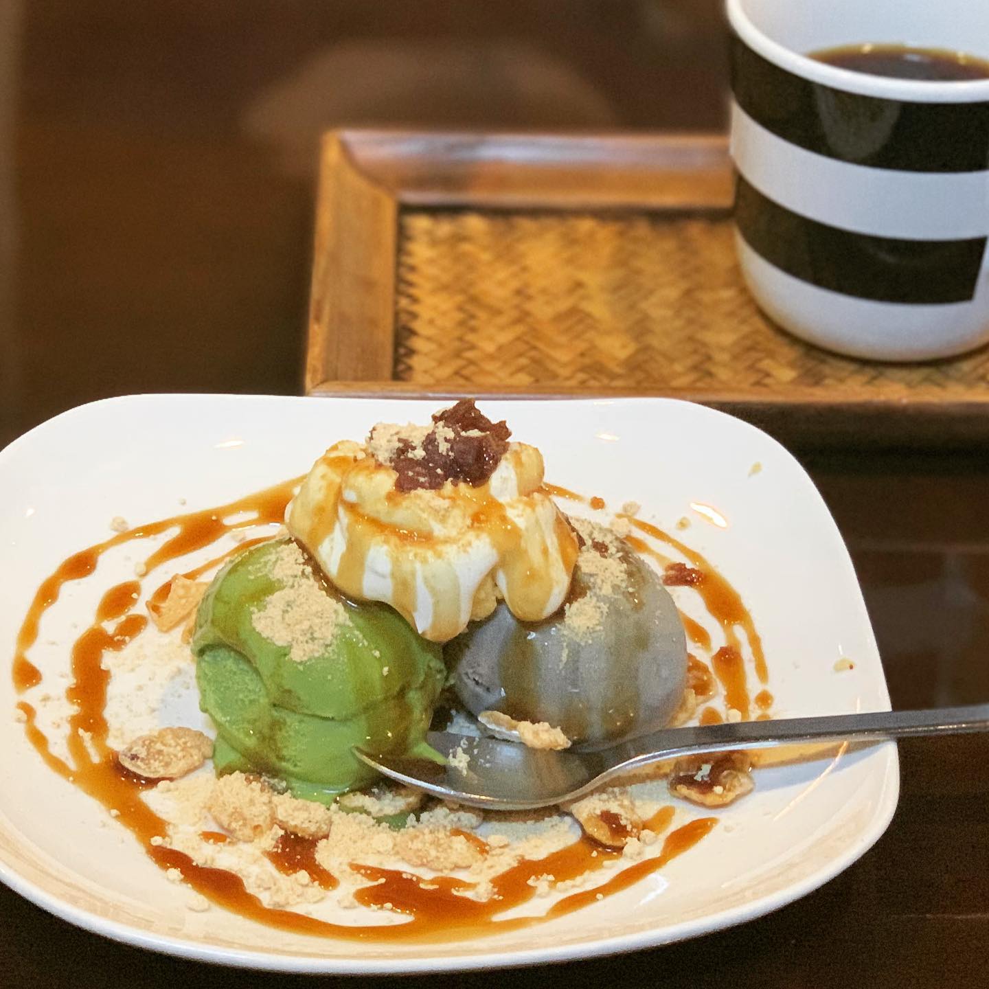 久しぶりに外で甘いもの食べたなぁ。ランチのデザート。